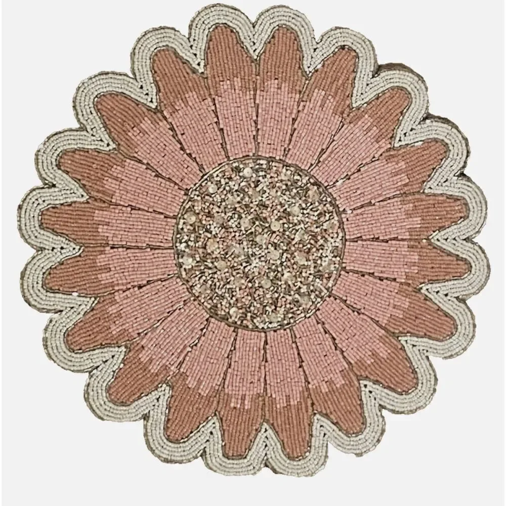 Tahari Beaded Charger Flower 🌸 Placemat!